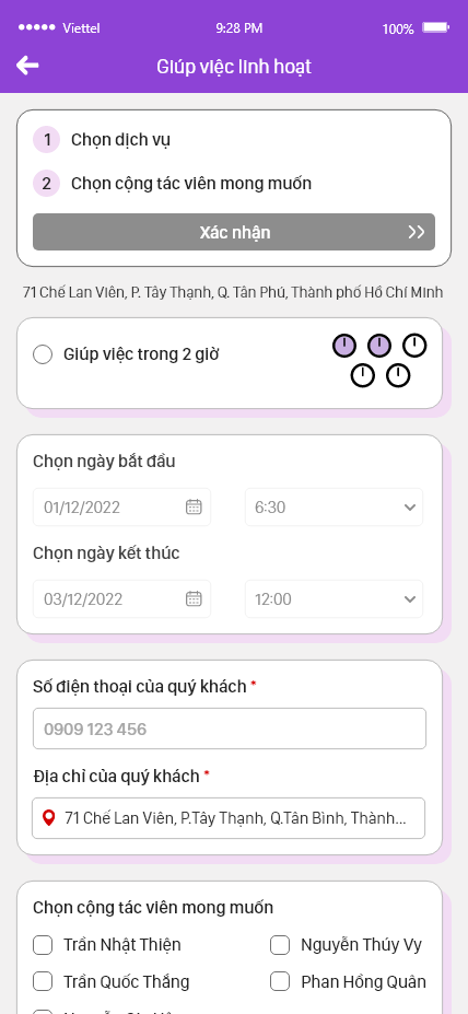 Giúp Việc Clear Fast